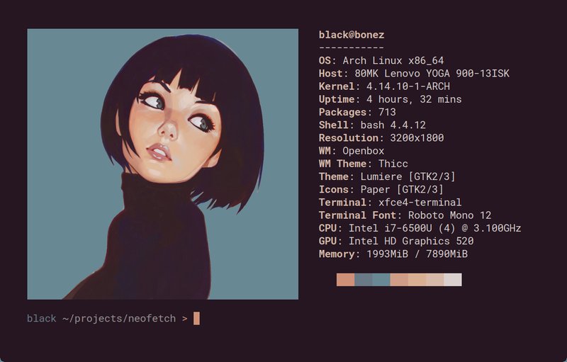neofetch长这样